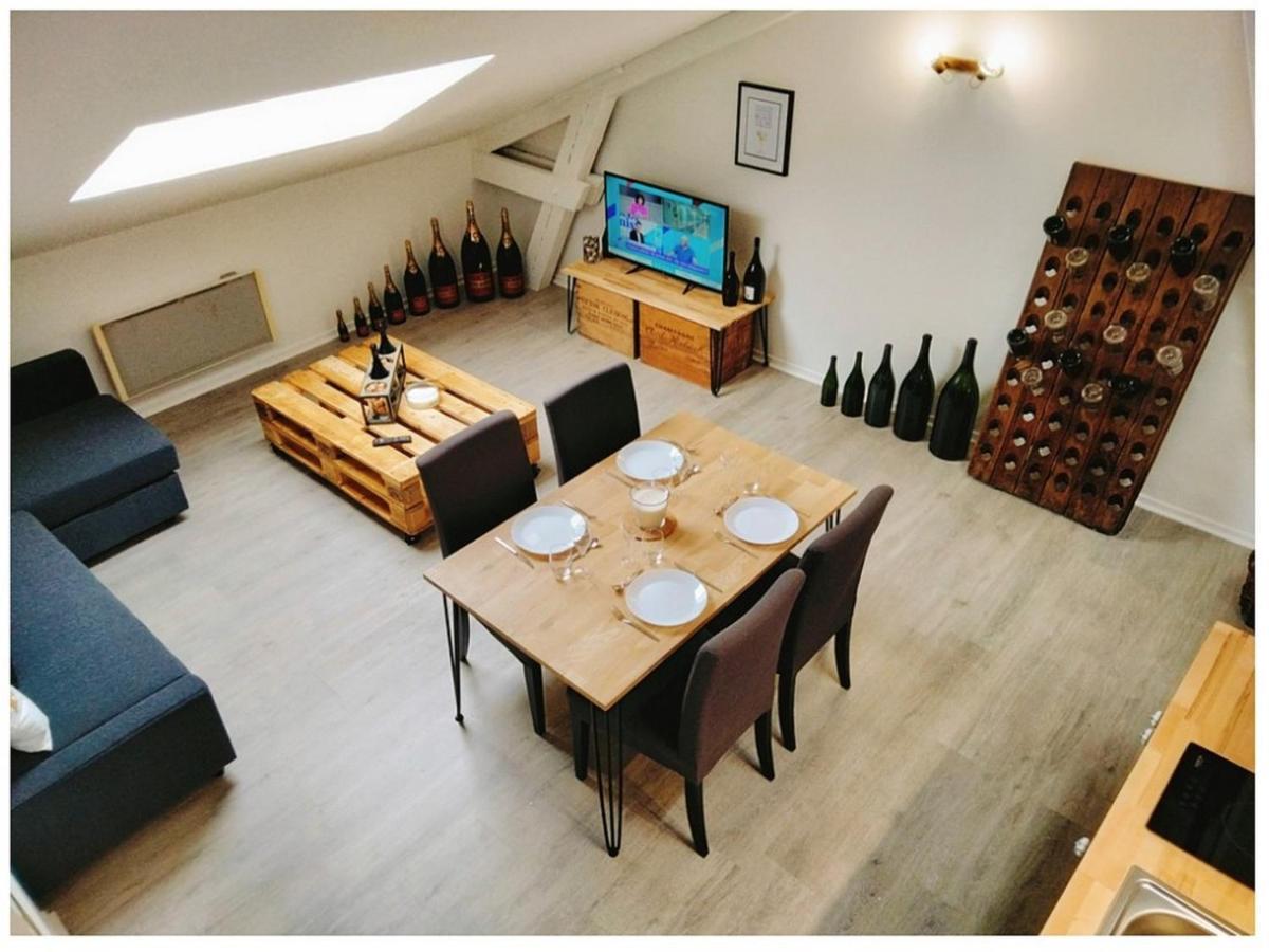 Apartmán Studio Champagne Remeš Exteriér fotografie