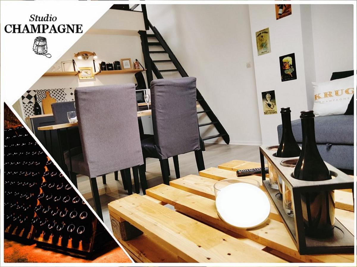 Apartmán Studio Champagne Remeš Exteriér fotografie